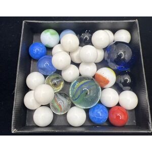 Vintage Glass Marbles - Varied‎ Sizes